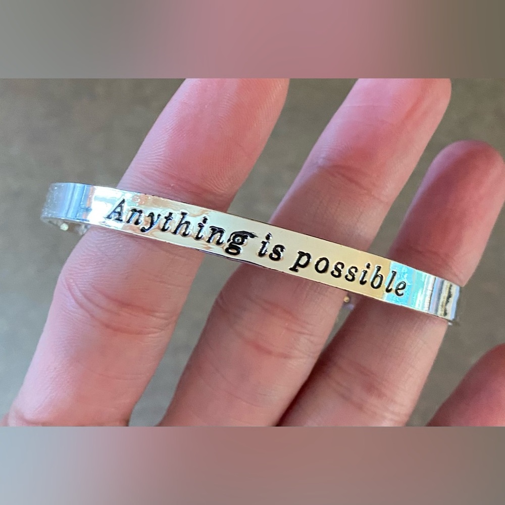 Anything is Possible Bracelet with Cross Charm